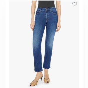 MOTHER Mid Rise Rider Flood Jeans